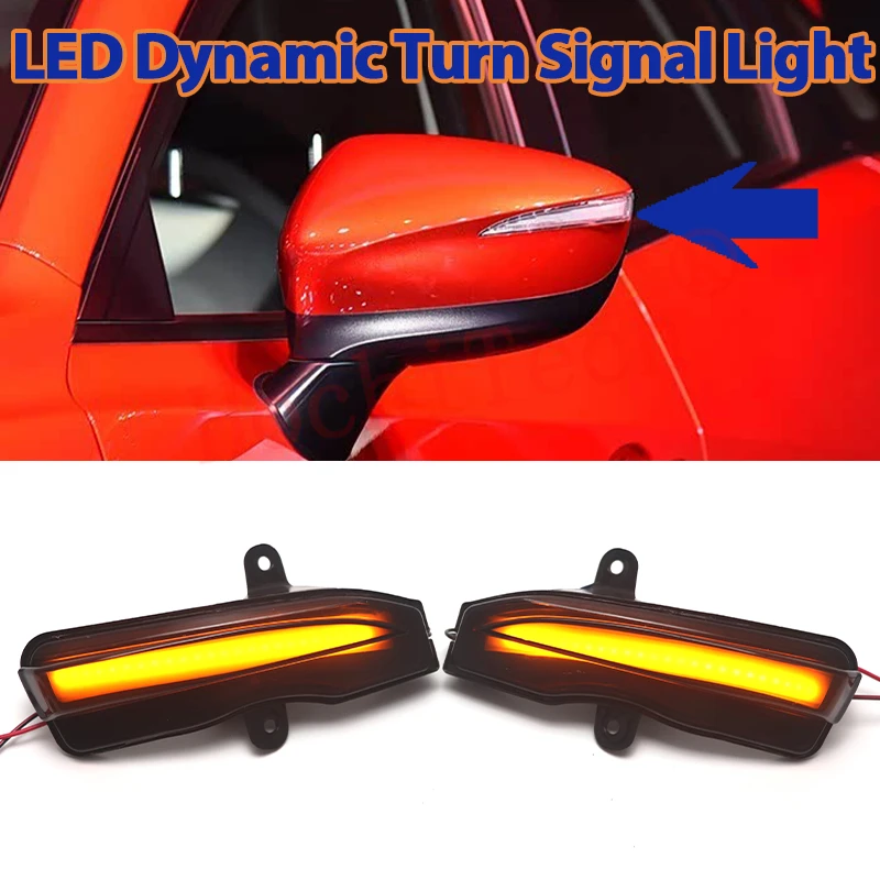 

Dynamic LED Turn Signal Lights Rearview Mirror Indicator Blinker Repeater for Mazda CX-3 CX3 2015-2024 CX-4 CX-5 2016
