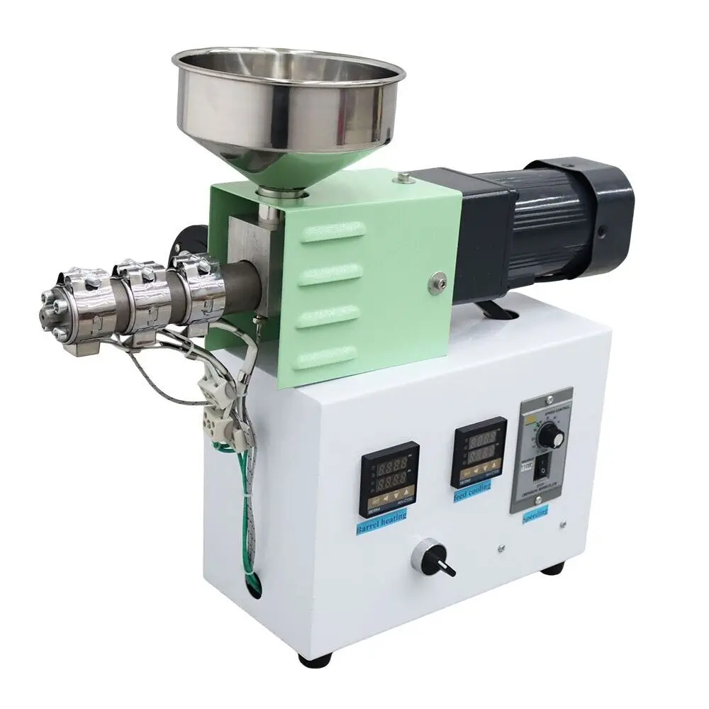 SJ15 Mini Filament Production Line Desktop Extruder Single Screw for Lab 0.5kg/h with Laser Gauge