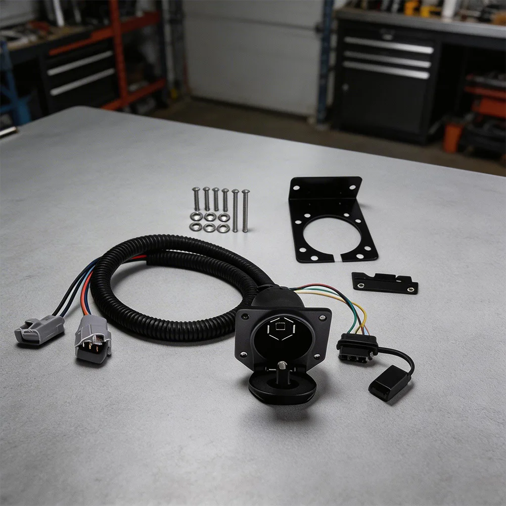 

Новый комплект 4-х и 7-контактных жгутов проводки для прицепов Toyota Tundra 2007-2013, OEM 43395, запасная часть, простая установка