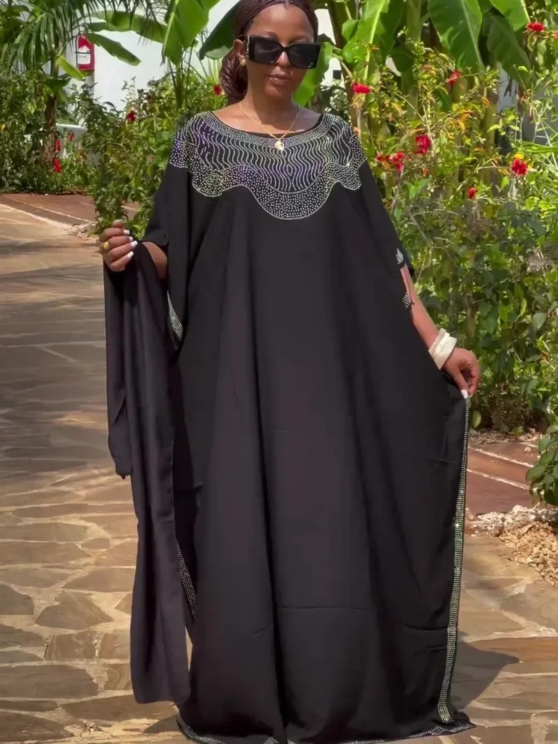 Abayas para mujer Dubai lujo 2025 vestido de moda musulmana africana caftán Marocain vestidos de fiesta de noche Boubou Robe Djellaba Mujer