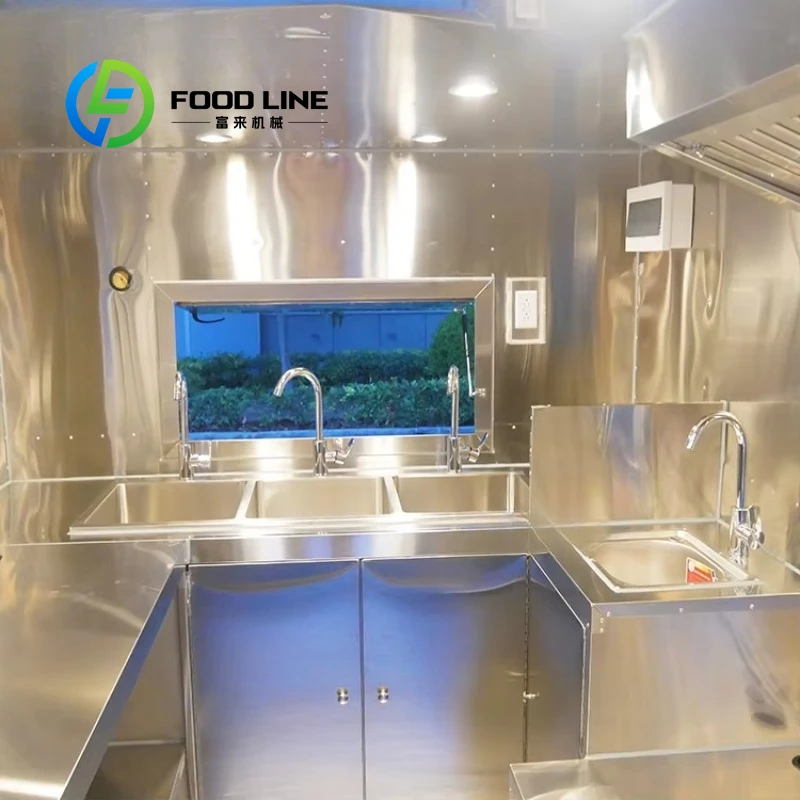 Mobile Concession Food Trailer Fully Equipped for Hotdog Ice Cream Coffee Juice Bar Pizza Stand Customized