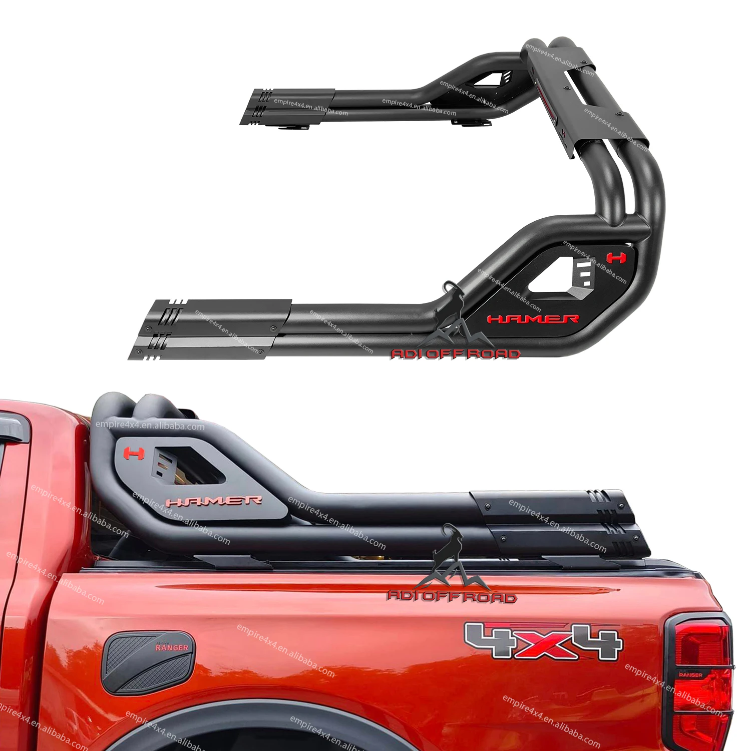 

New design pickup ute roll bar TONNEAU COVER Bed Extendefor - Tacoma hilux rev viog Ranger NAVARA TRITON L200 NISSAN DMAX