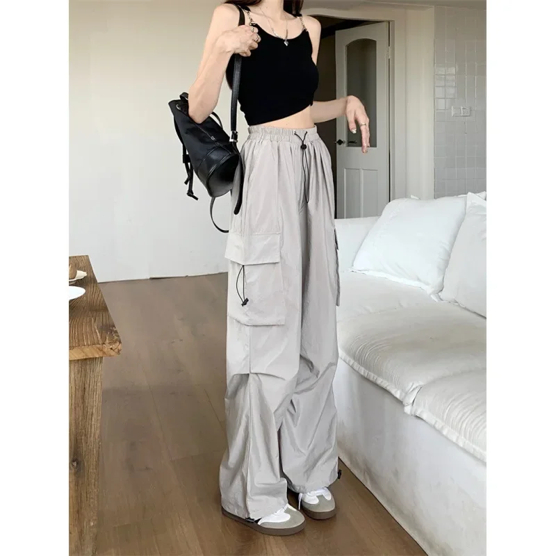 

Women Y2K Streetwear Cargo Pants Vintage Fashion High Waist Baggy Trousers Female Loose Sweatpants Wide Leg Joggers Trousers