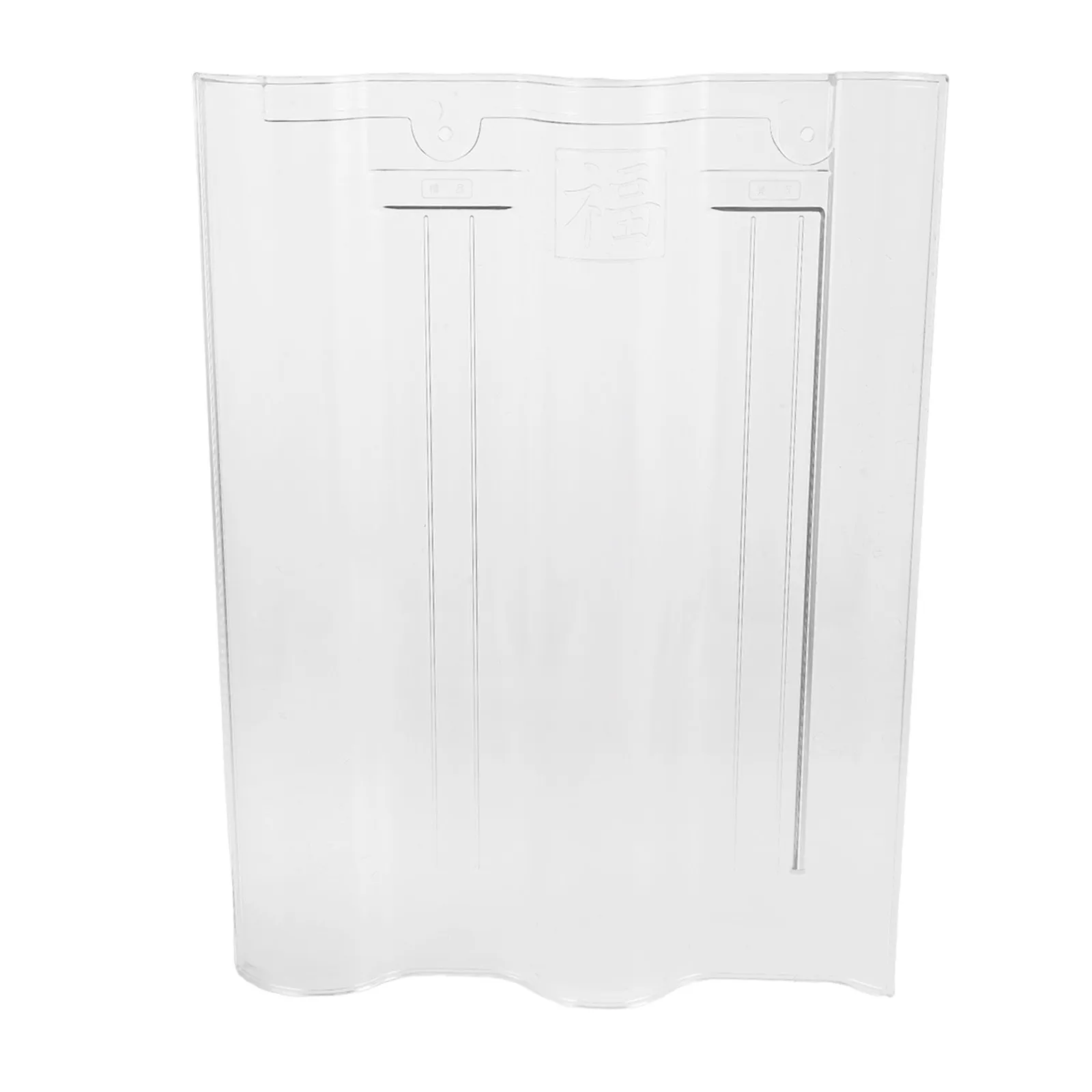 Clear Corrugated Plastic Roofing Panels 15.75x11.8x0.8 Inch Uv Resistant for Greenhouse Roof Patio Covering Sunlight Room