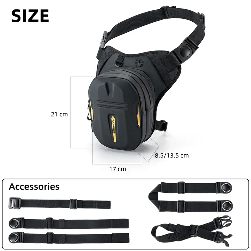 Motorcycle Waist Leg Bag Hard Case Motorbike Fuel Tank Bag Back Seat Bag Travel Cycling Outdoor Drop Leg Pack Belt Bum Bags