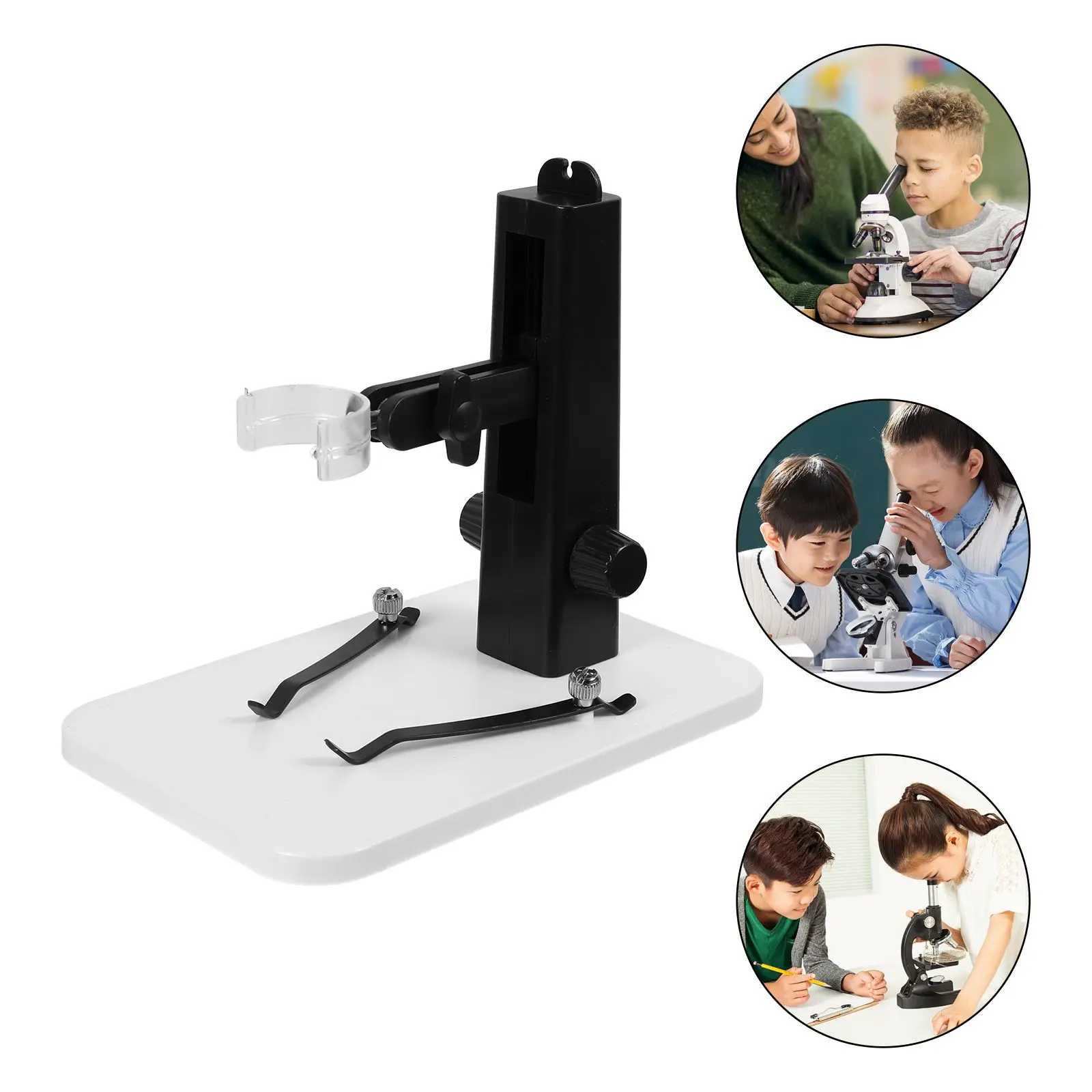 

Microscope St Lifting Bracket Heavy Duty Stable Shockproof Microscope Holder Camera Mount Base Support for Desk Holder
