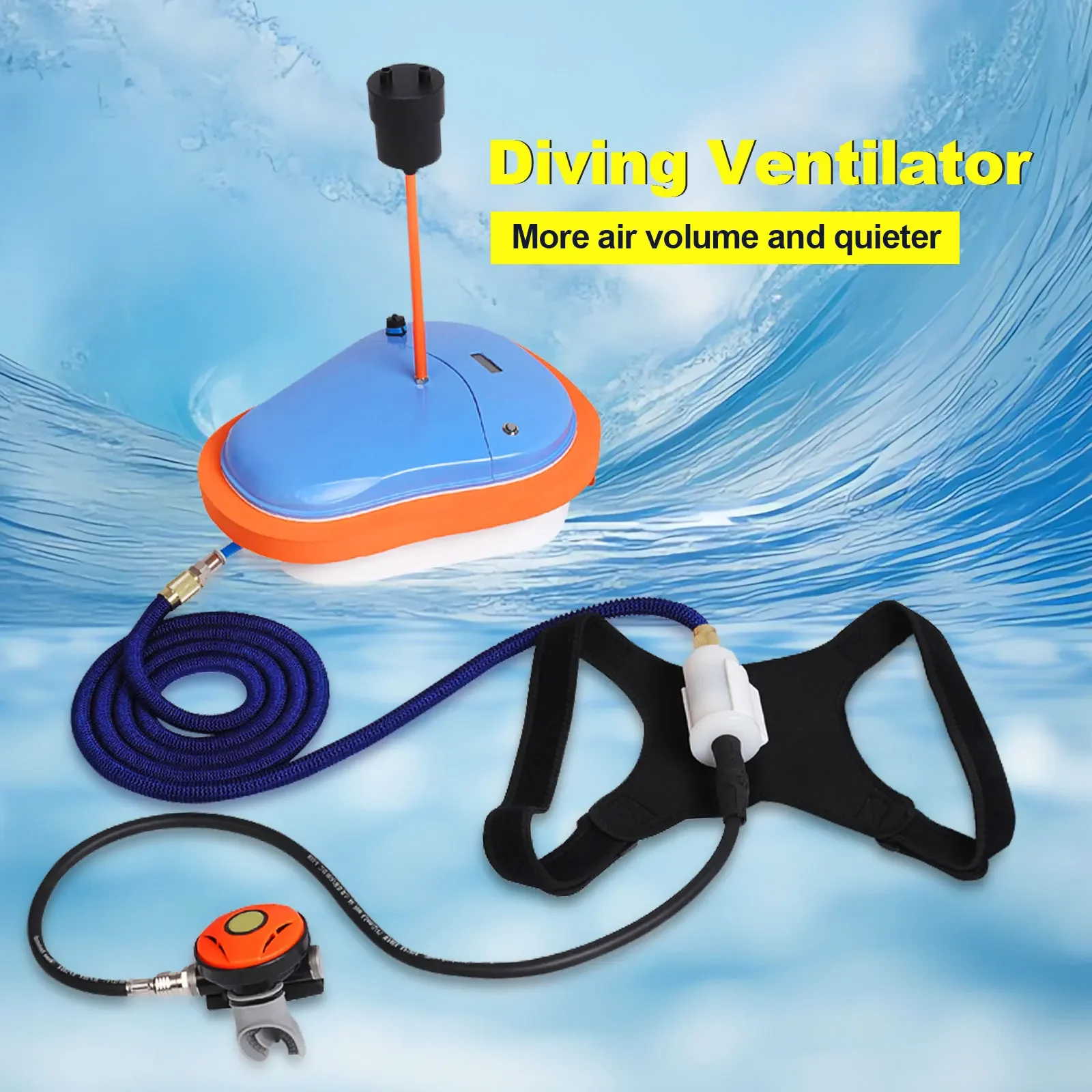 

Diving Ventilator Portable Underwater Scuba 50 mins Deep Float Diving Device Support replace Battery and take on Plane New Model