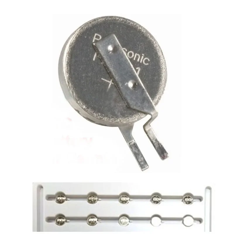 10 Uds Original ML621 ML621S ML-621S/DN 3V 5,5mAh batería recargable de botón de moneda RTC con enchufe de pines para soldar para SEIKO