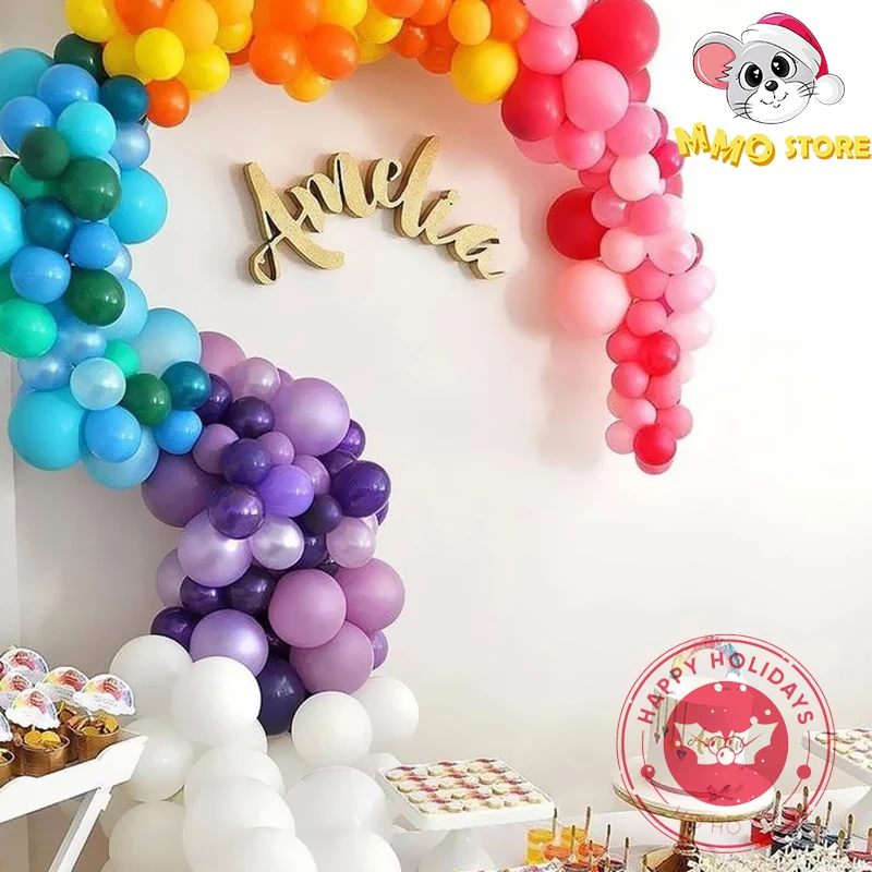 100 قطعة بالونات اللاتكس ماتي لون الحلوى نفخ بالونات الهواء المستديرة للأطفال هدية بالونات قابلة للنفخ الديكور