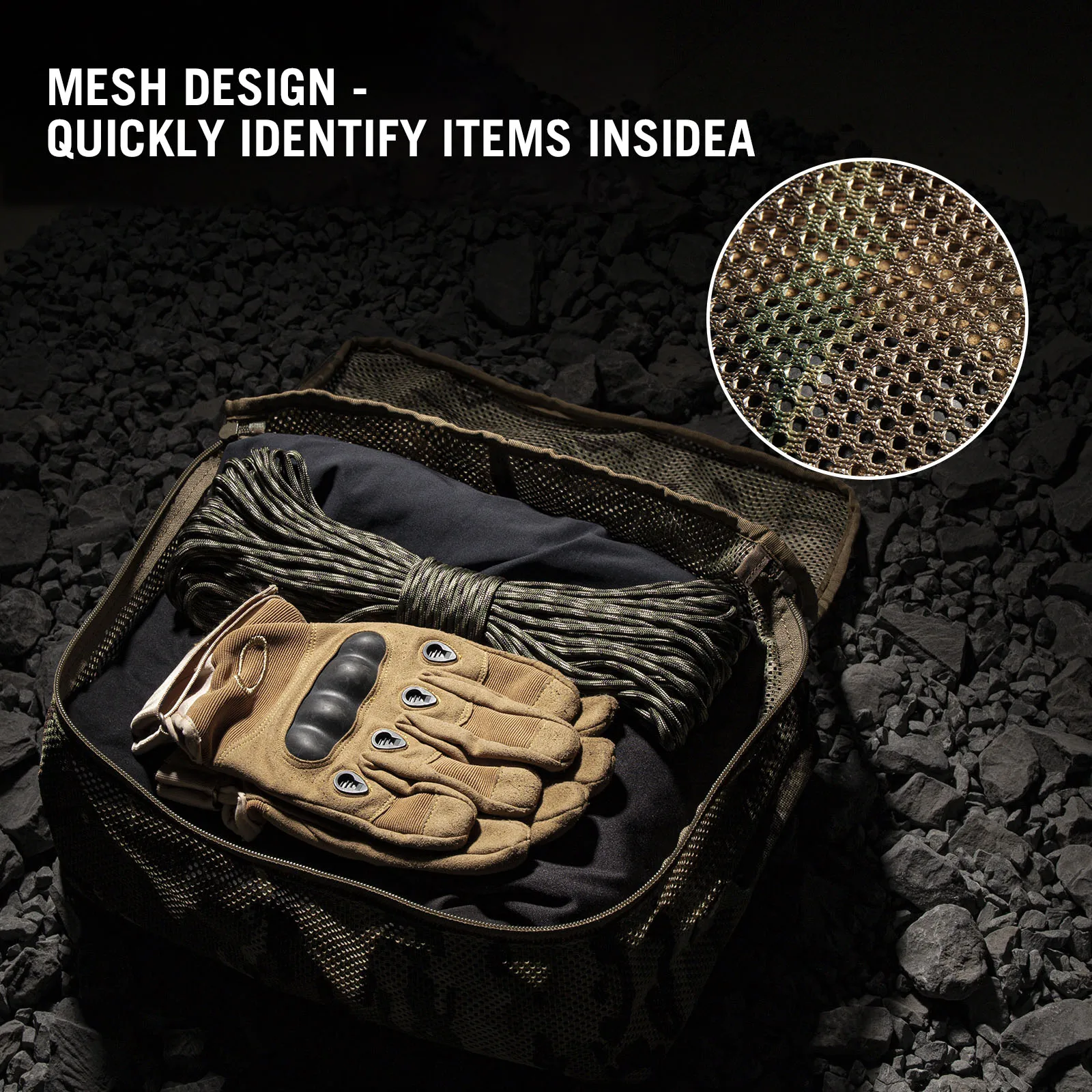 Imagem -03 - Krydex-tactical Modular Pouch Grupo Outdoor Mochila Organizador Viagem Caça Mala Bolsa Embalagem Cubos Camo Ranger Verde