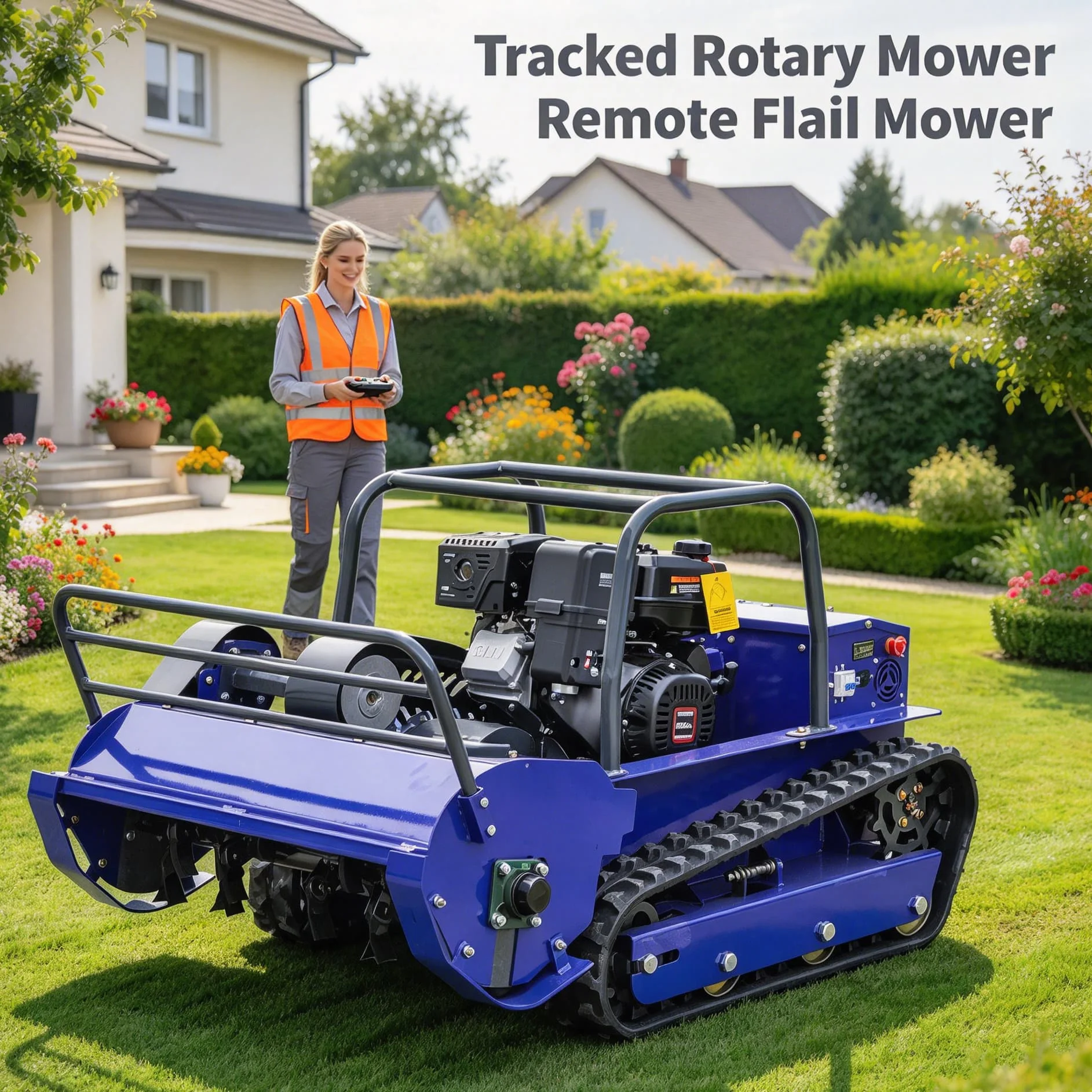 Customized cordless mower rc garden petrol robot lawn mower with lawn mower, smooth cutting for consistent even grass height