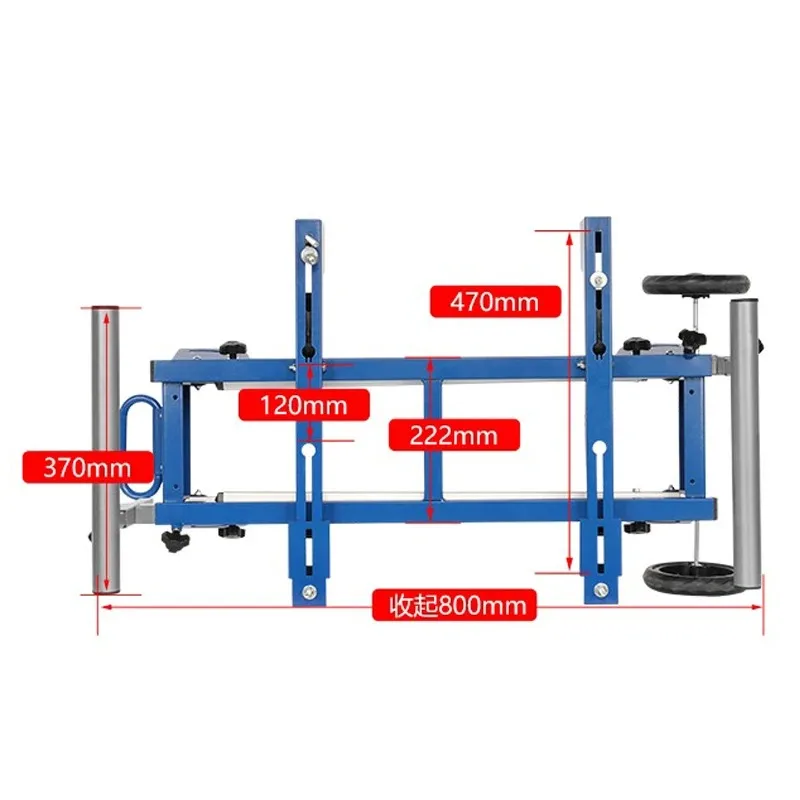 Portable Aluminum Machine Miter Saw Cutting Machine Bracket Multifunctional Workbench Woodworking Table Mobile Bracket