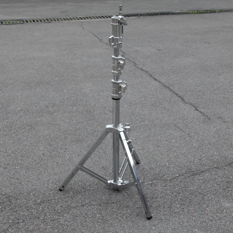 Stainless Steel Heavy Duty Film Light Stand 2 Meters High Large Dysprosium Lamp Legs