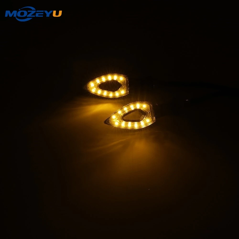 Motorcycle Turn Signal Indicator Light Plastic LED Light For Yamaha YZF R6 R3 R25 1999 - 2018 2010 2011 2012 2013 2014 2015 2016 view 6