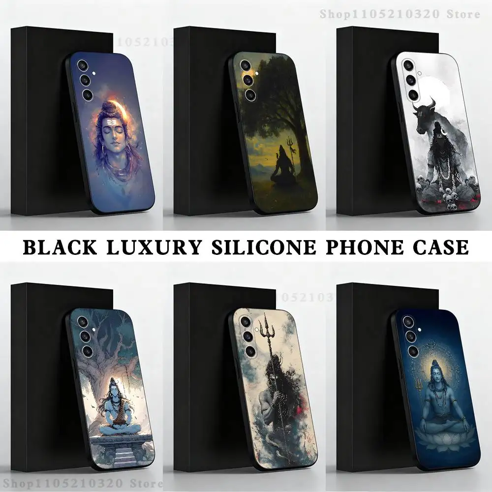 

Lord Shiva Hindu G-God Buddha Phone Case For Samsung S 25,24,23,22,30,21,10,9,Ultra,Plus,Lite,FE,4,5 G Black Soft Case