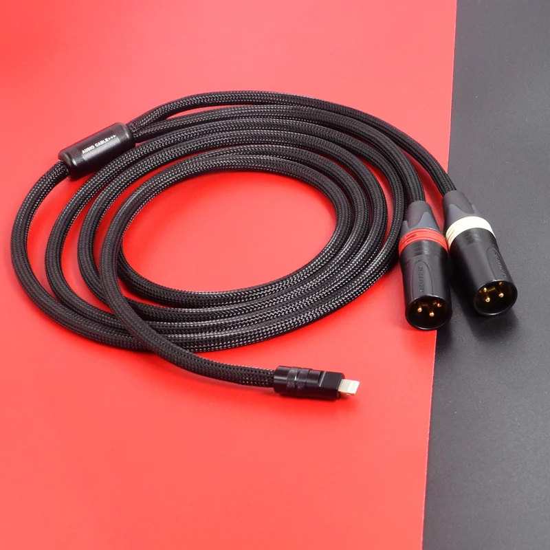 HIFI OCC + 스털링 실버 밸런스 4.4mm 3.5mm 유형 C 번개 2 XLR 남성 3 핀 케이블 Mp3 pha2a wm1a 1z zx300a DAC 전화