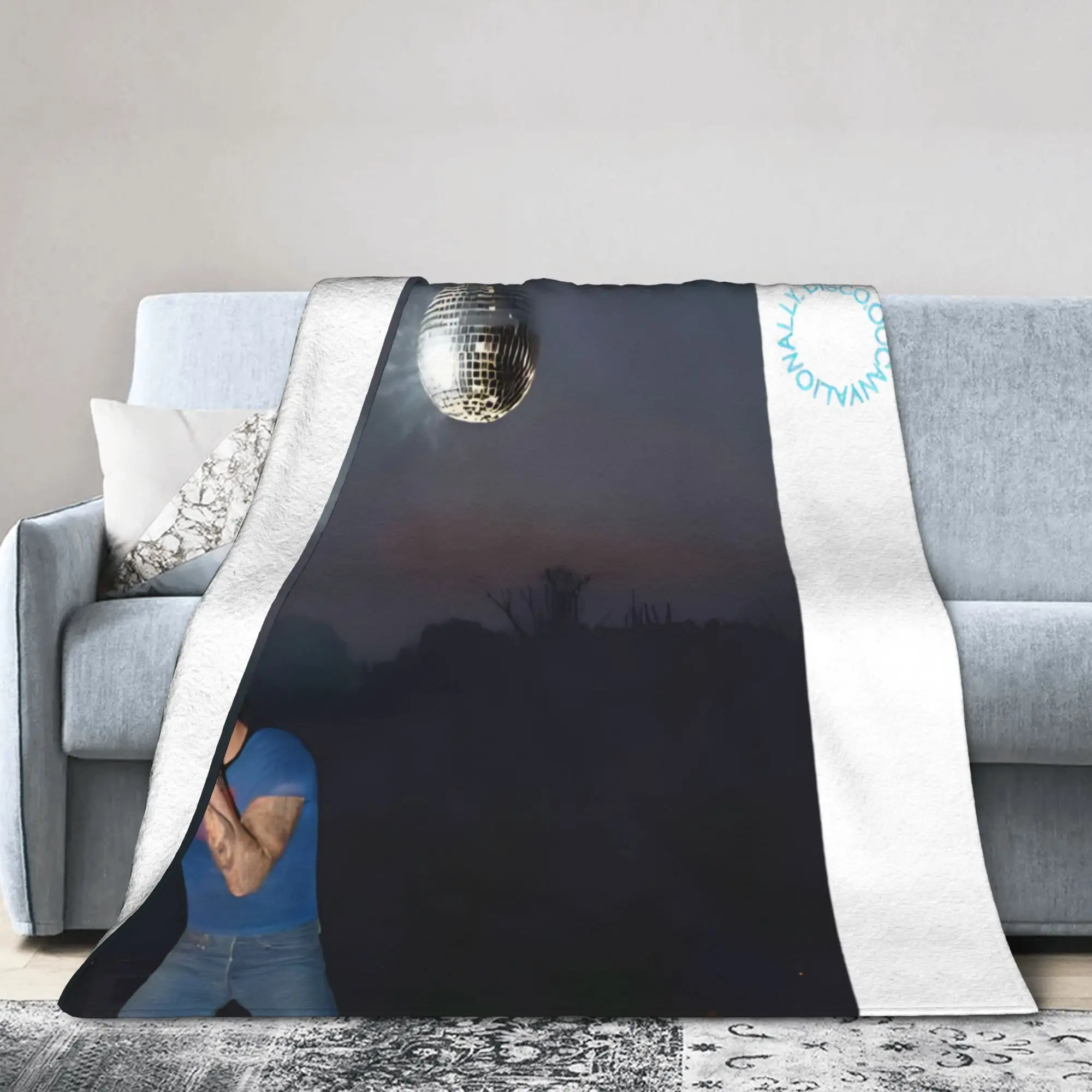 Kiss All The Time Disco Flannel Blanket Harrys Music Styles Fashion Throw Blankets for Home 125*100cm Quilt