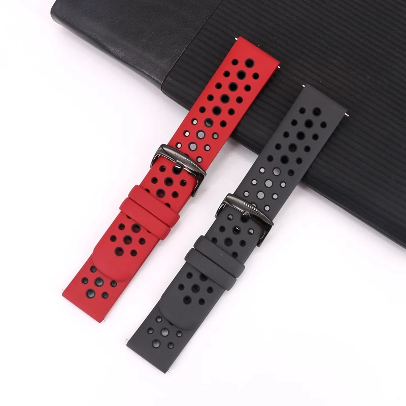 Orijinal Huawei izle 4 Huawei için 22mm hakiki deri Watch Band İzle 4 pro titanyum saat kayışı kauçuk bilek bandı bilezik