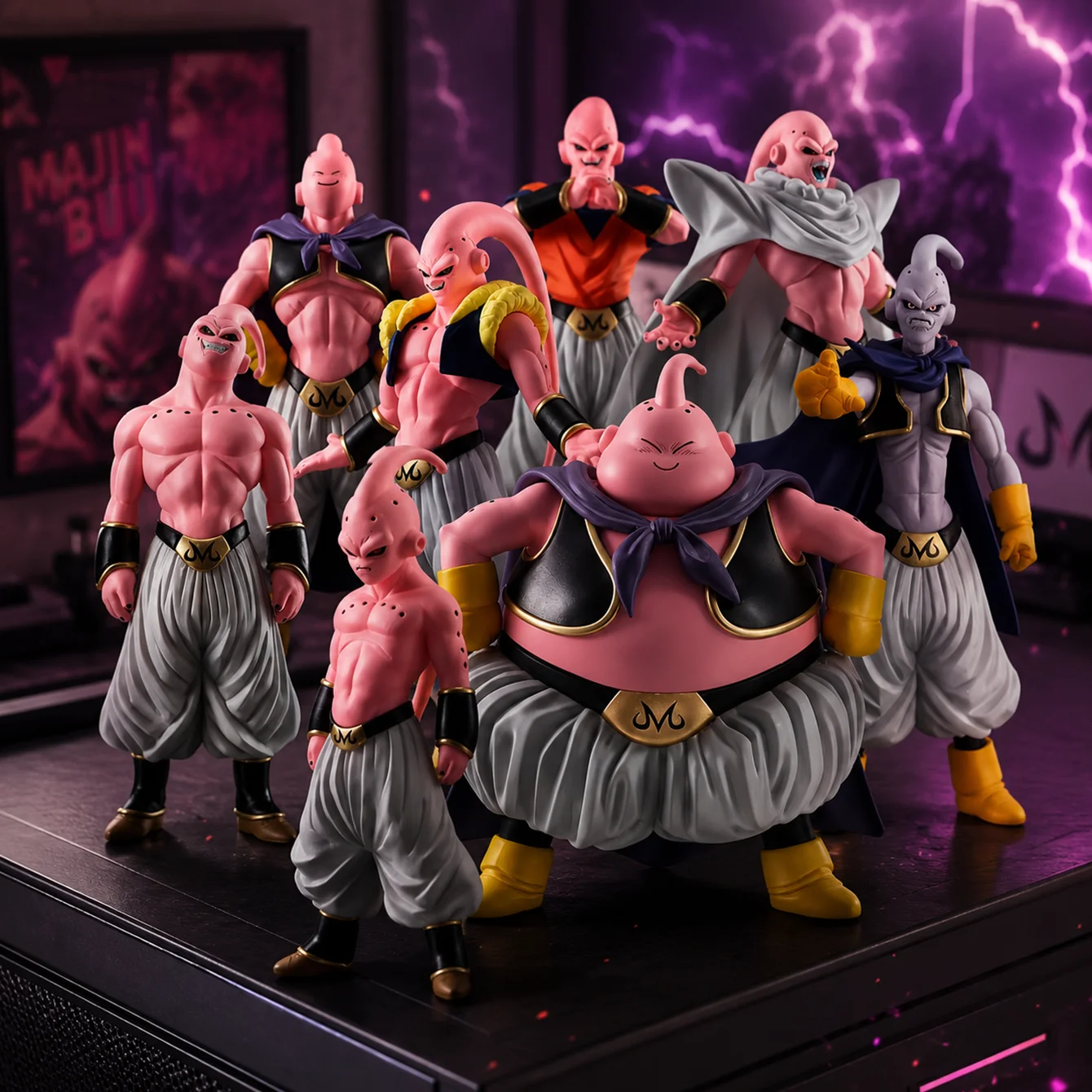 Majin Buu, Dragon Ball, Anime-Figur, Anime-Merchandise, Anime-Geschenk für Freunde zum Geburtstag, Anime-Charakter-Statue, Schreibtisch-Dekoration, Sammlerfigur, Feiertagsgeschenk, Kleines Geschenk,