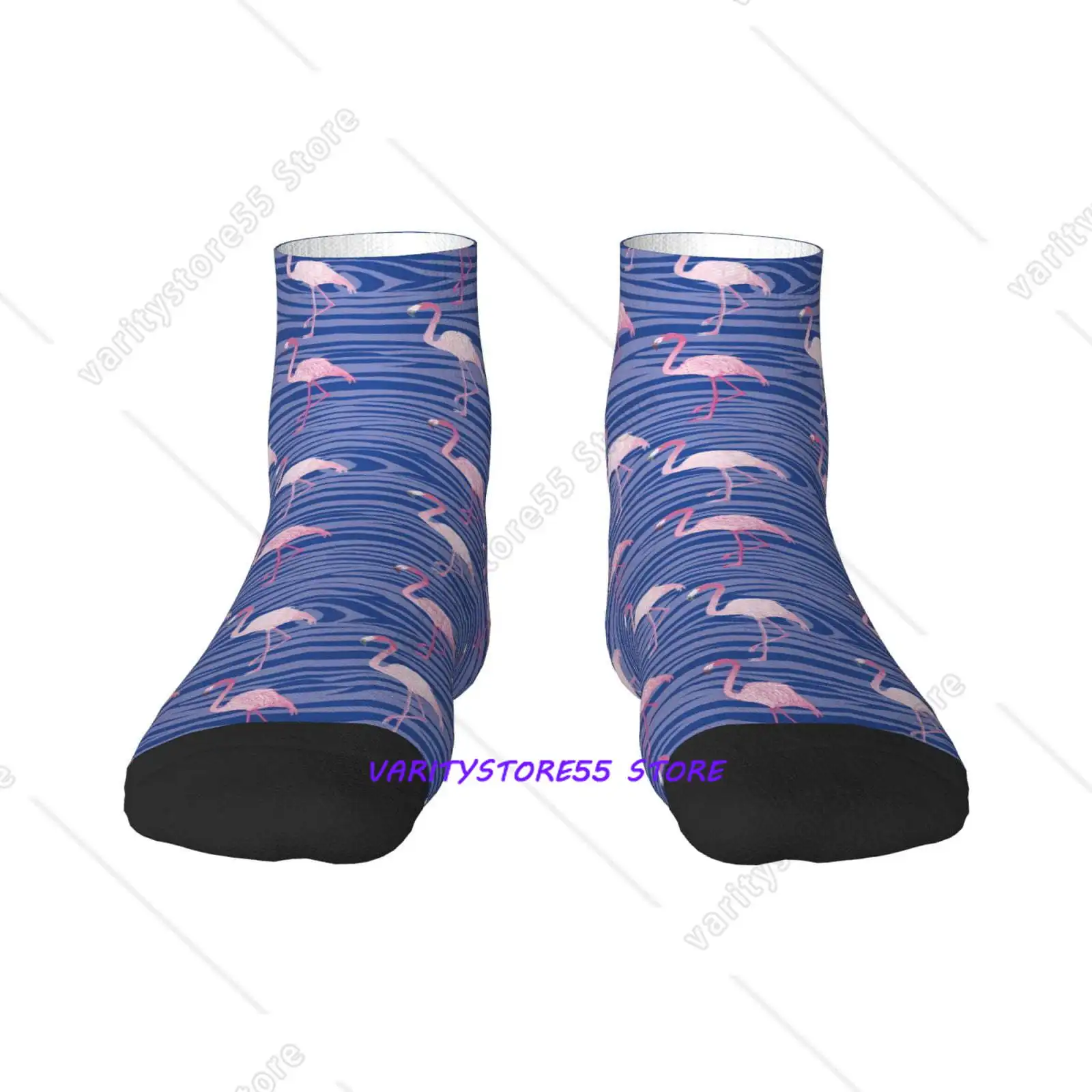 

Socks Flamingo Pattern Crew SocksToe Seamed Ankle SocksCotton Cushioned Breathable Athletic Crew Sports