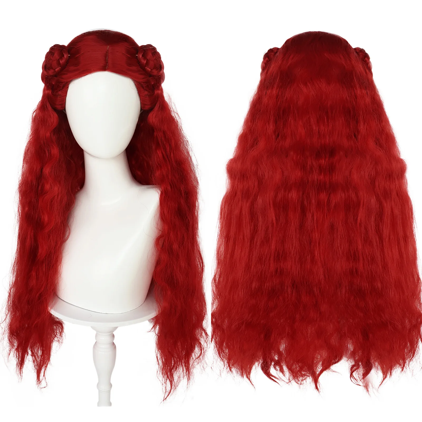 Halloween Descendants 4 Cosplay Wig The Rise of Red Cosplay Costume Accessories Girl Women Festive Party Rore Play Wig