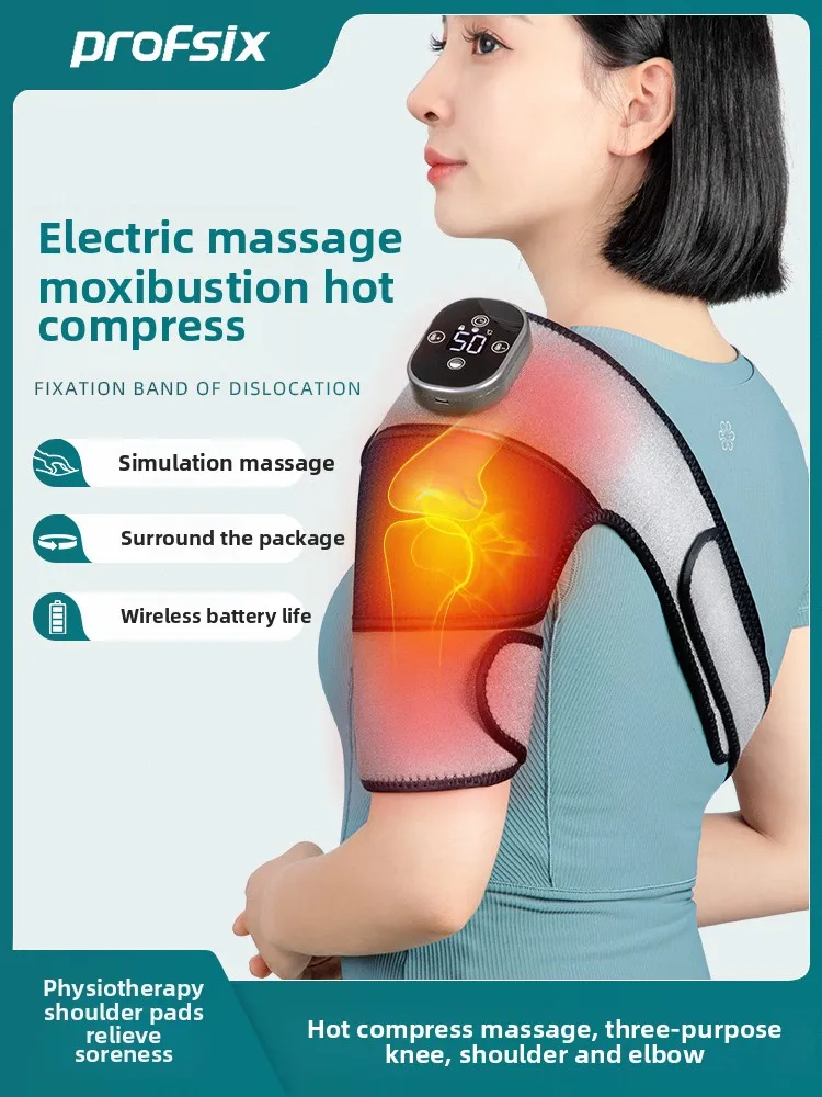 Electric Heating Shoulder & Arm Massager, Hot Compress Therapy Wrap, Warm Protector for Shoulder and Arm Pain Relief