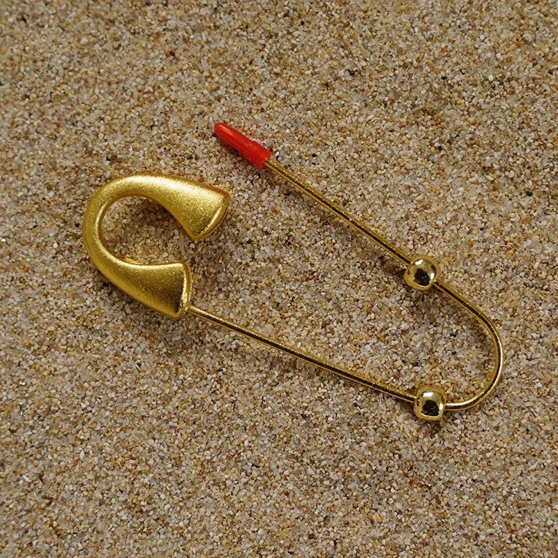 Gold Color Metal Brooches 5cm Handmade Protective Safety Pins DIY Accessories