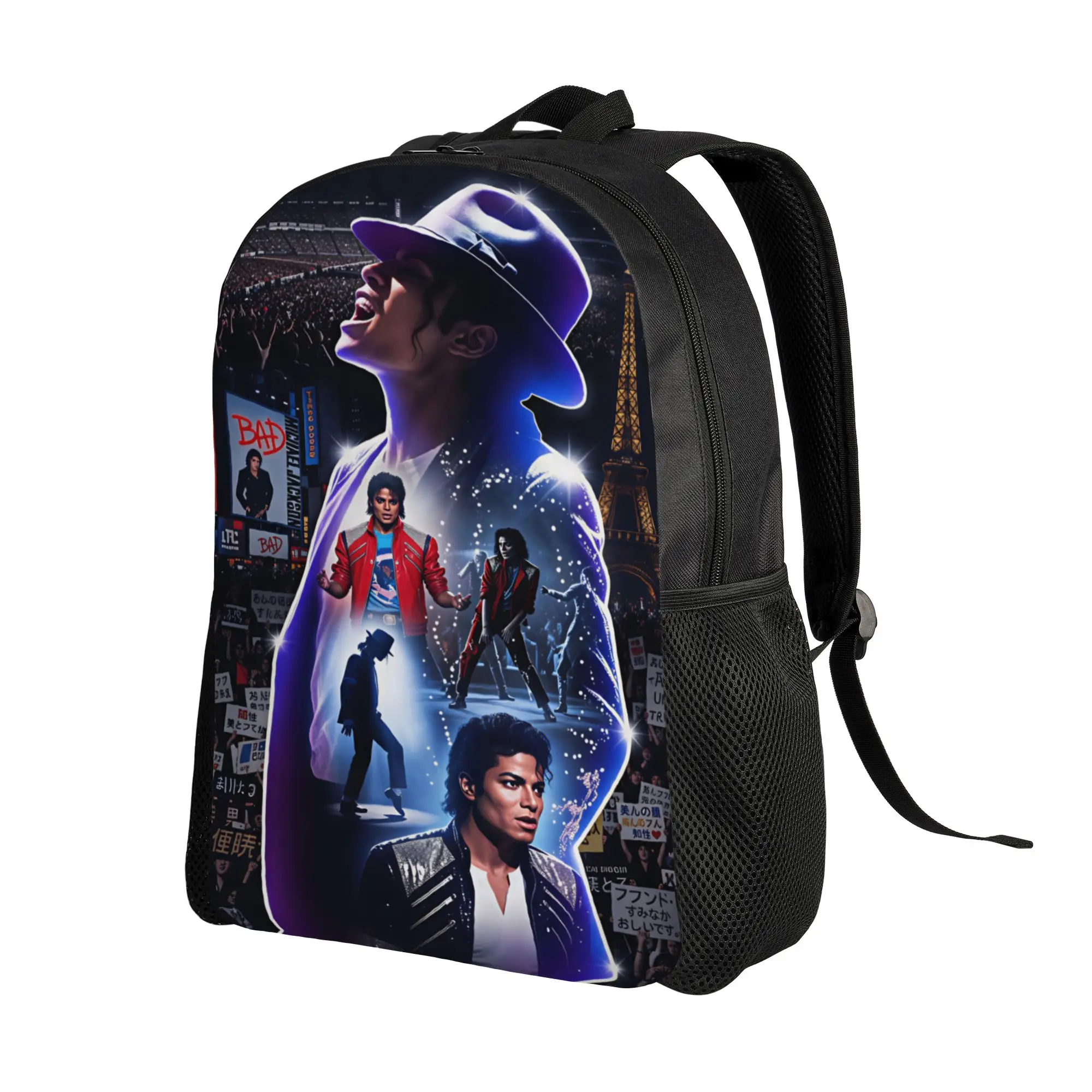 Michael Jackson Backpack  Aesthetic Backpacks Boy Girl College Soft High School Bags High Quality Rucksack