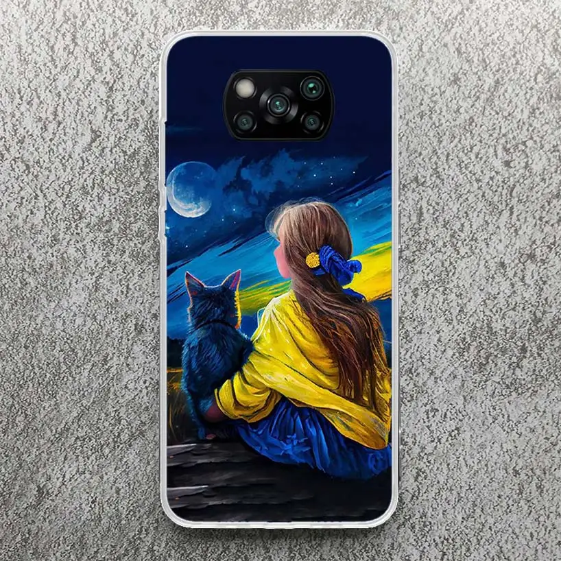 Ukraine Ukrainian Girl Print Soft Case for Xiaomi Poco X3 X4 NFC X5 Pro M3 M4 M5S Phone Shell F3 F2 F1 Mi Note 10 Lite Pattern C