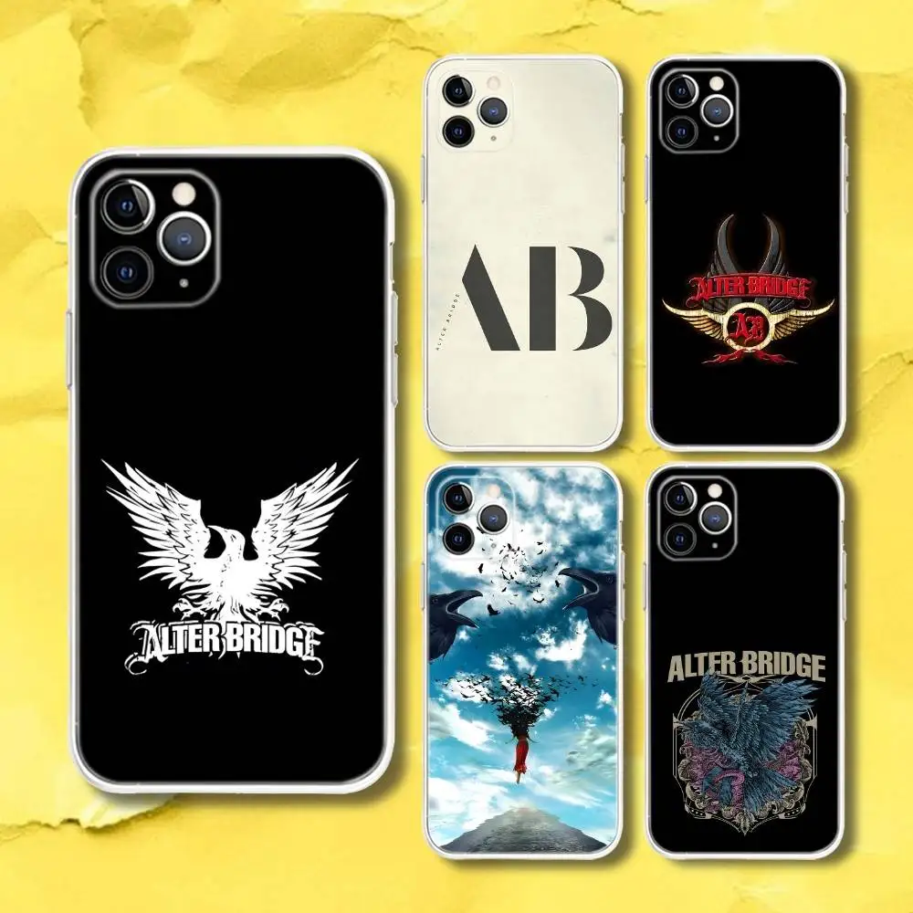 

Band A-Alter Bridge Album Transparent Phone Case For iPhone 17,13,15,12,11,14,16 Pro Max Mini 7,8 Plus SE4,17E Air Fundas