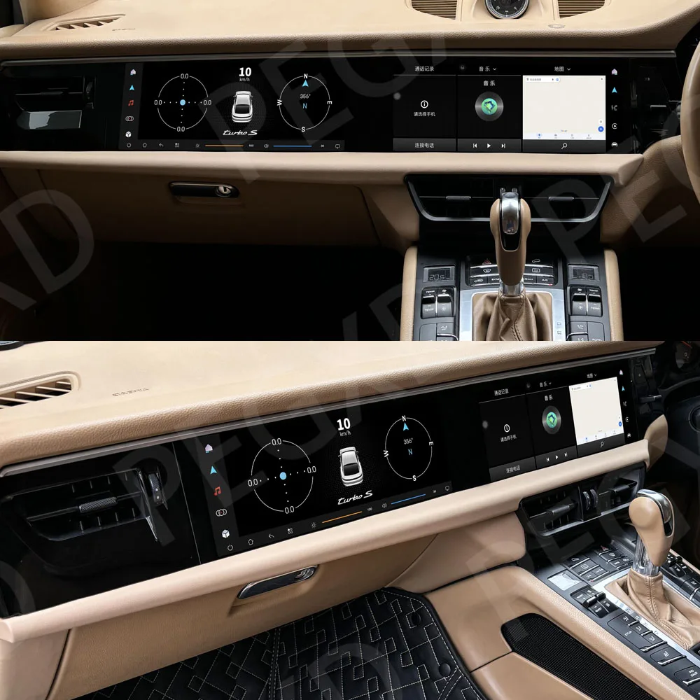 

25inch Dual Screen Carplay Android UP NEW Car Radio For Porsche Cayenne 2010-2017 GPS Navigation Multimedia Player Head Unit