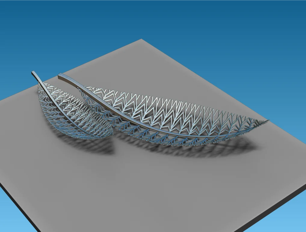 ที่กําหนดเองที่ทันสมัยรูปปั้นเหล็กกลางแจ้งศิลปะสมัยใหม่สวนตกแต่งCutoutสแตนเลสใบเมืองประติมากรรม