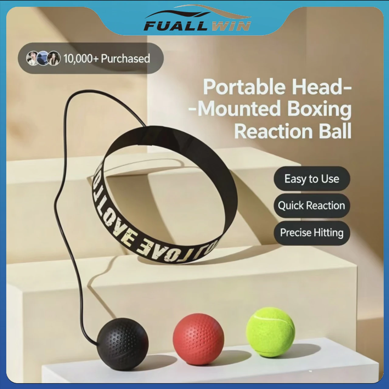 Head Mounted Boxing Reflex Ball, Used for Combat Hand Eye Coordination and Sensitivity Training in Fitness, Mixed Martial Arts