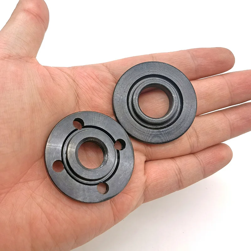 M10/M14/5/8-11 Thread Replacement Angle Grinder Metal Pressure Plate Inner Outer Flange Nut Set Tools for Angle Grinder