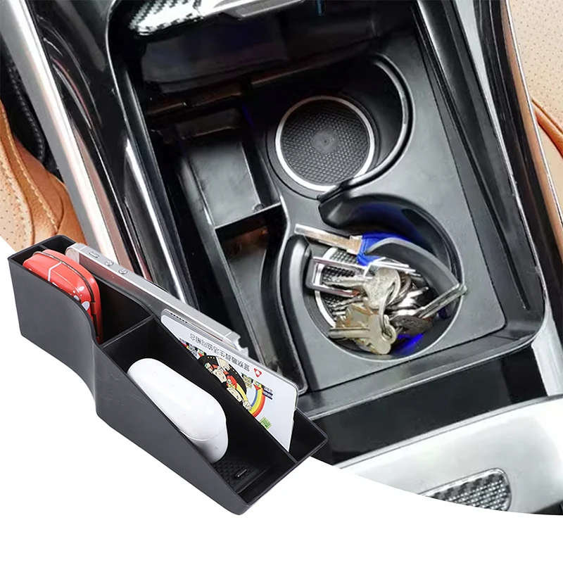 Car Centre Console Cup Holder Side Storage Box Organizer Tray For Mercedes Benz GLC X254 2023 2024+ Stowing Tidying Accessories