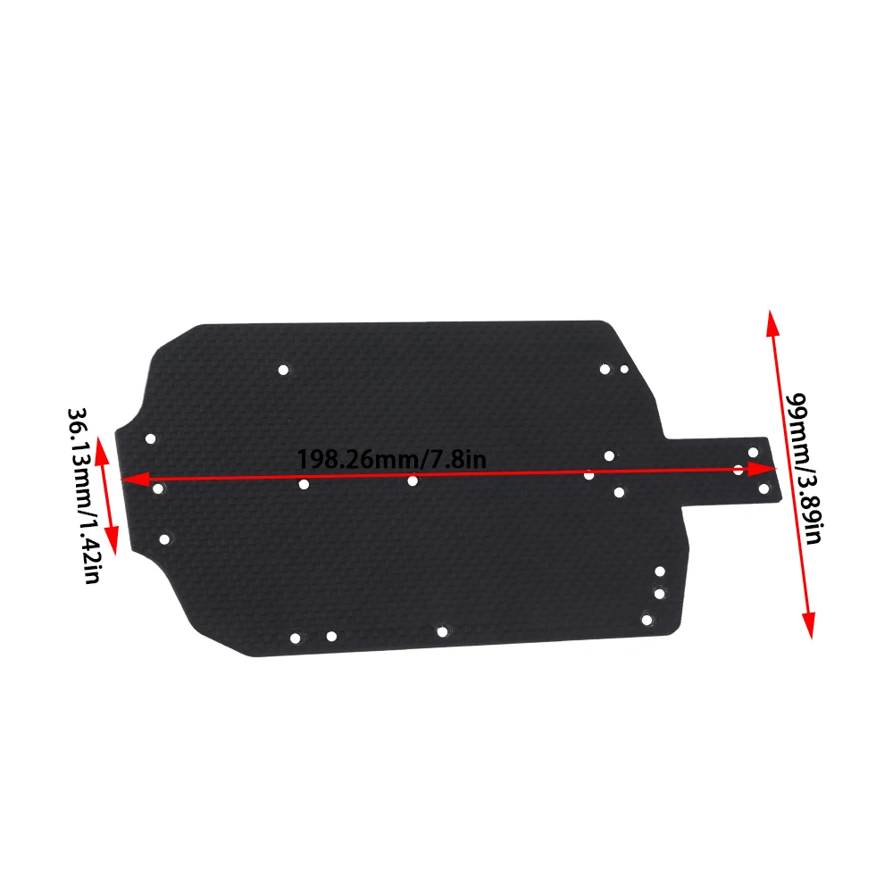 CNC logam + serat karbon pelat pelindung bagian dimodifikasi untuk MJX Hyper Go 14209 14210 Aksesori Ugrade