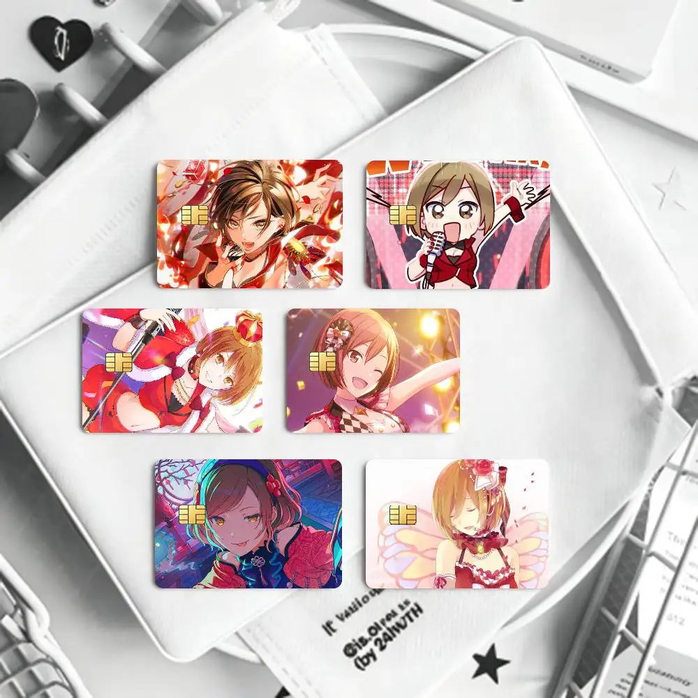 Virtual Idols MEIKO Bank Credit Cards Bus Pass Stickers Cool Decoration Waterproof 4PCS Card