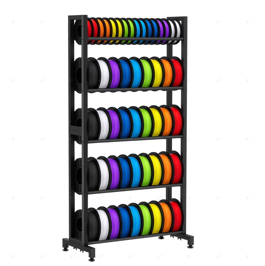 

5-Tier 3D Filament Storage Rack - Desktop Organizer for Office/Home, 3D Printing Display Shelf