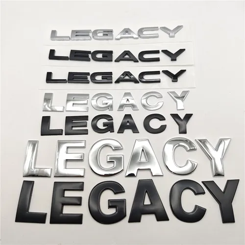 Calcomanías para maletero trasero, insignia con emblema, letras para coche, pegatina, estilo para Subaru LEGACY