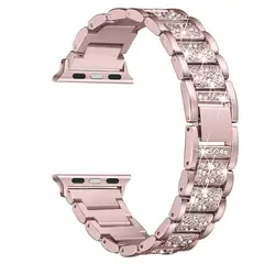 Bling strap for Apple Watch band 40mm 41mm 44mm 45mm 38mm 49mm Lady Stainless Steel bracelet iWatch series 9 8 7 6 5 se ultra 2