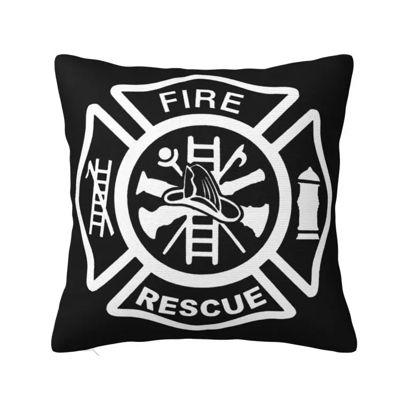 

Fashion Fire Rescue Firefighter Cushion Cover 45x45cm Soft Throw Pillow Case for Car Square Pillowcase Bedroom Decoration