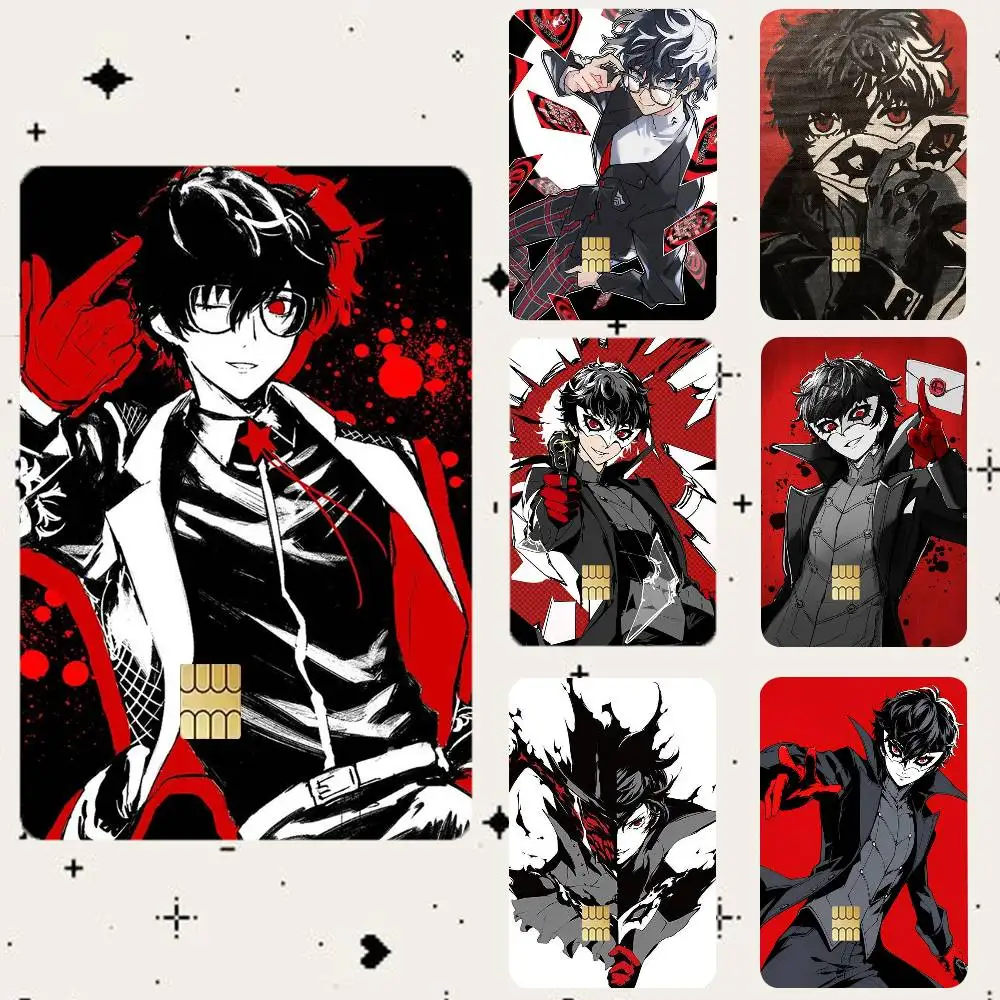 Goro Akechi Persona Joker Waterproof Bank Card Sticker Skin for Credit Debit Chip Cards Decorative Cover Film