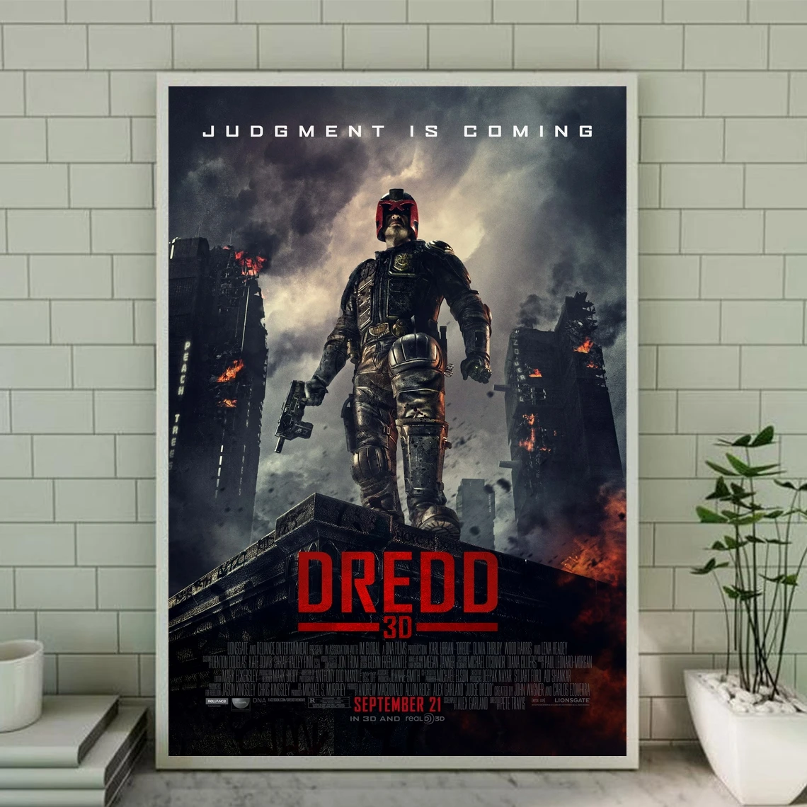 

Dredd классический кинопостер холст Художественная печать домашний декор настенная живопись (без рамки)