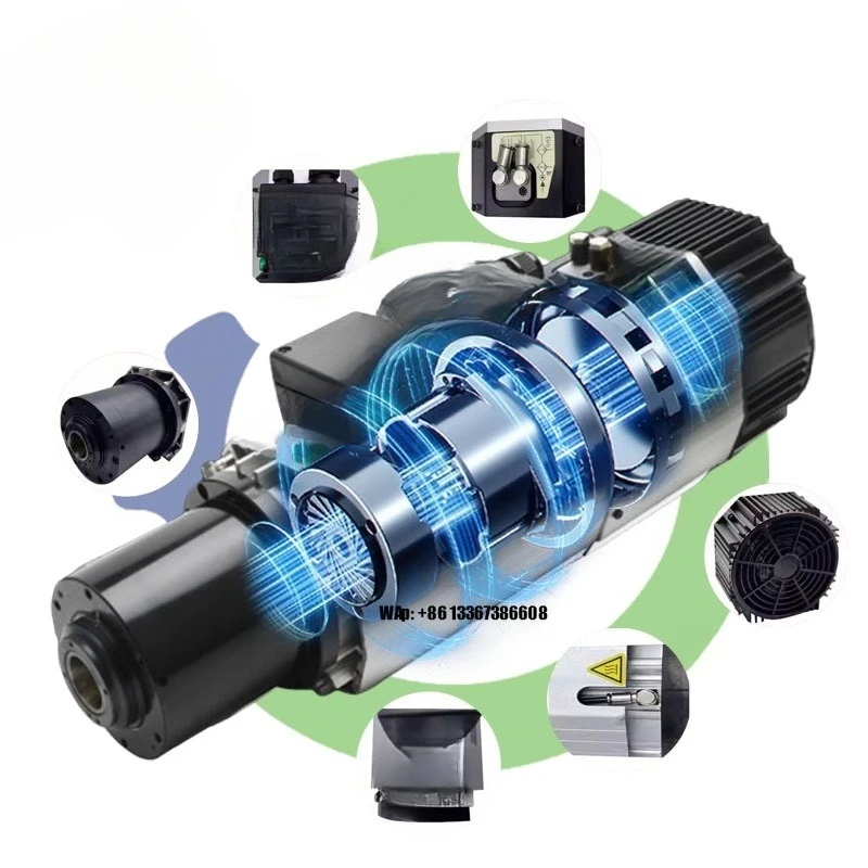 Hot Sale 9kW ISO30 Steel Spindle Motor with ATC for Quick Tool Change for Wood Carving Woodworking Machinery Parts