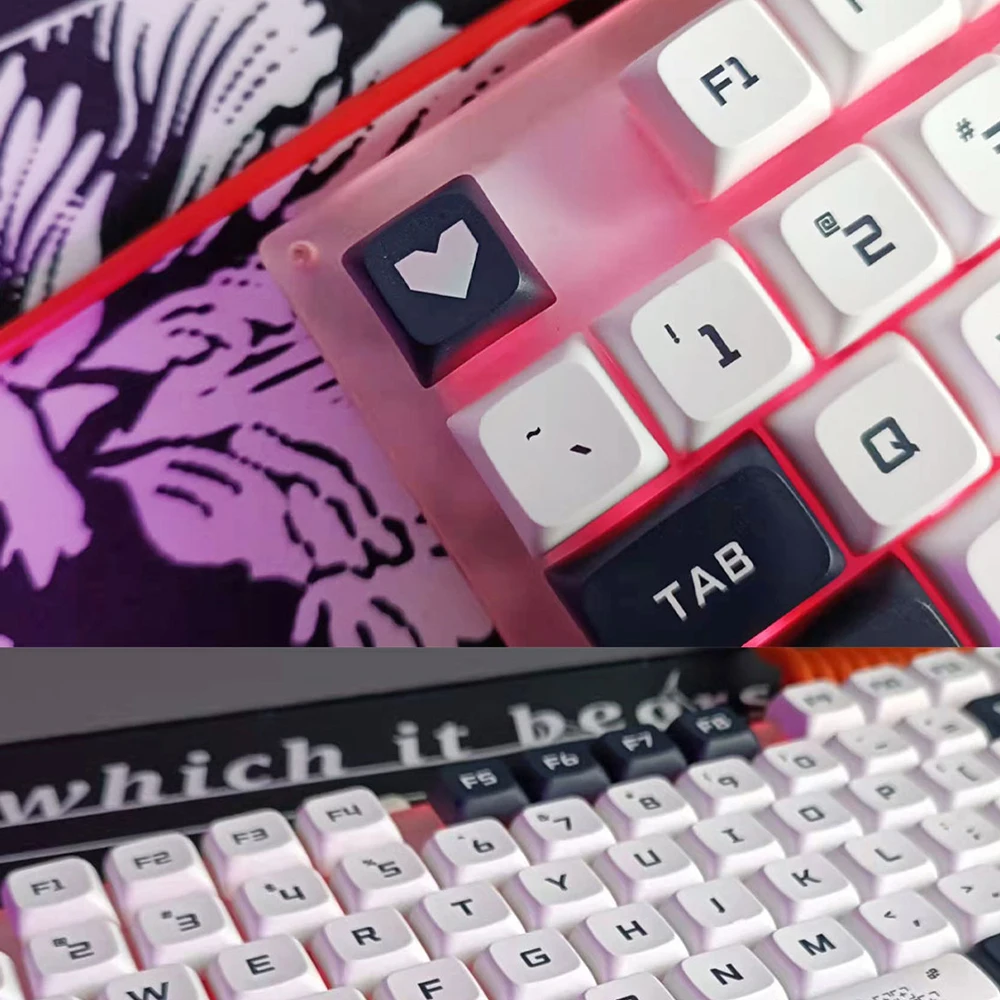 Umum PBT Keycaps XDA Profile Dye Sublimasi Personalized English Russian Keycap untuk Cherry MX Gamer Mechanical Keyboard