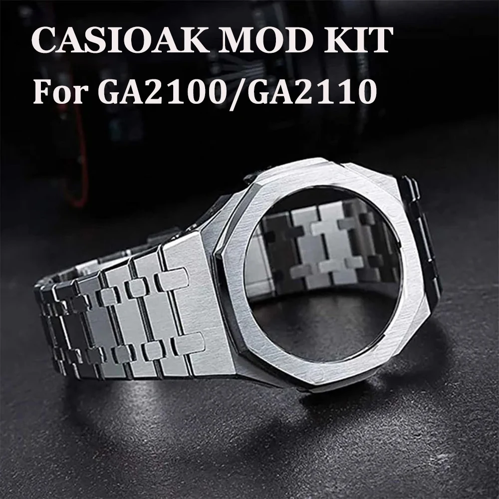

For G-SHOCK GA2100/GA2110 Stainless Steel Case & Watch Strap Replacement Mod Kit GA2100 Metal Modification Accessories Wholesale