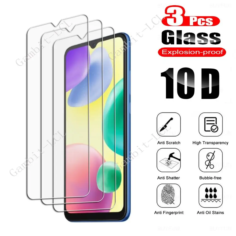 3PCS For Xiaomi Redmi 10A 10C 10 Prime 9T 8A Pro 9 Power 9A 9AT 9C 9i 7A 7 8 6 6A 11 Tempered Glass Protector Screen Cover Film