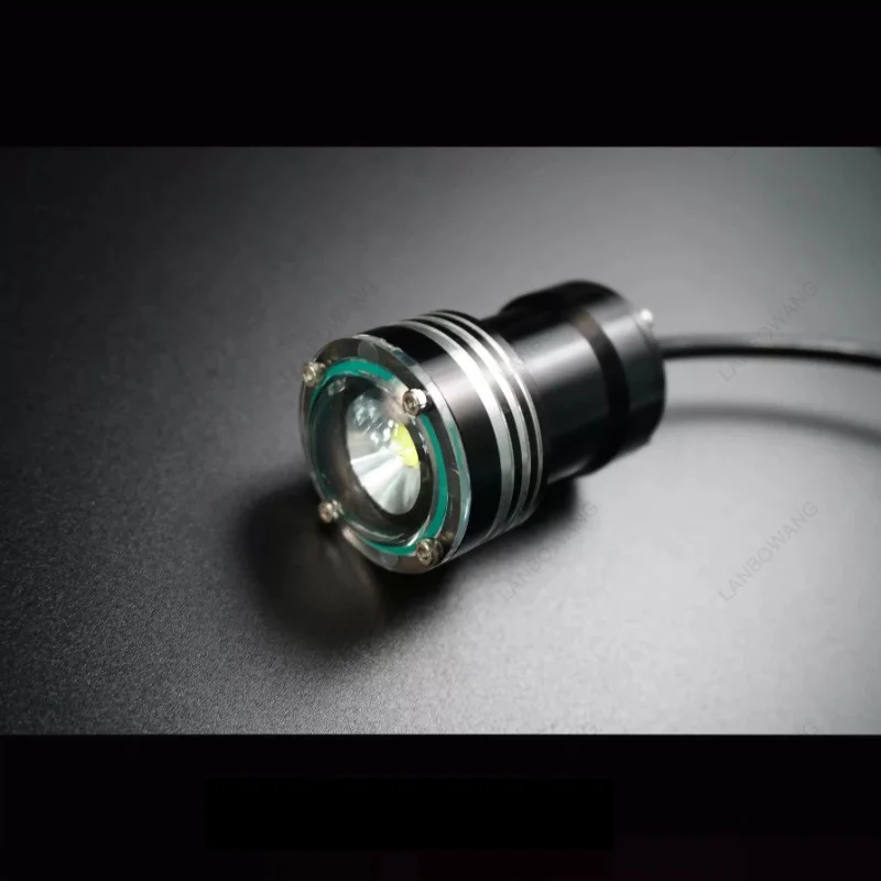 For BlueROV ROV/AUV Subsea LED Light, 1500 Lumen PWM Dimming Underwater Waterproof Lighting for Deep Sea ROV/AUV