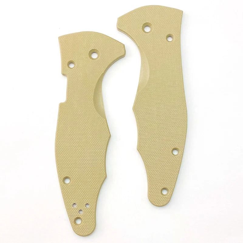 1 Pair 3 Colors CNC Custom G10 Folding Knife Handle Patches for Spyderco Yojimbo 2 C85 DIY Make Grip Scales Parts Accessories