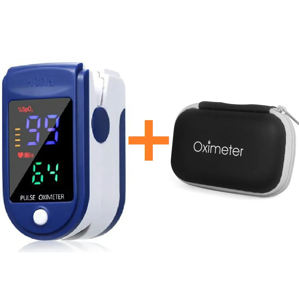 4Color Smart Blood Oxygen Heart Rate Measurement Portable Health Monitor Accessories with LED Digital Display for Blood Oximeter